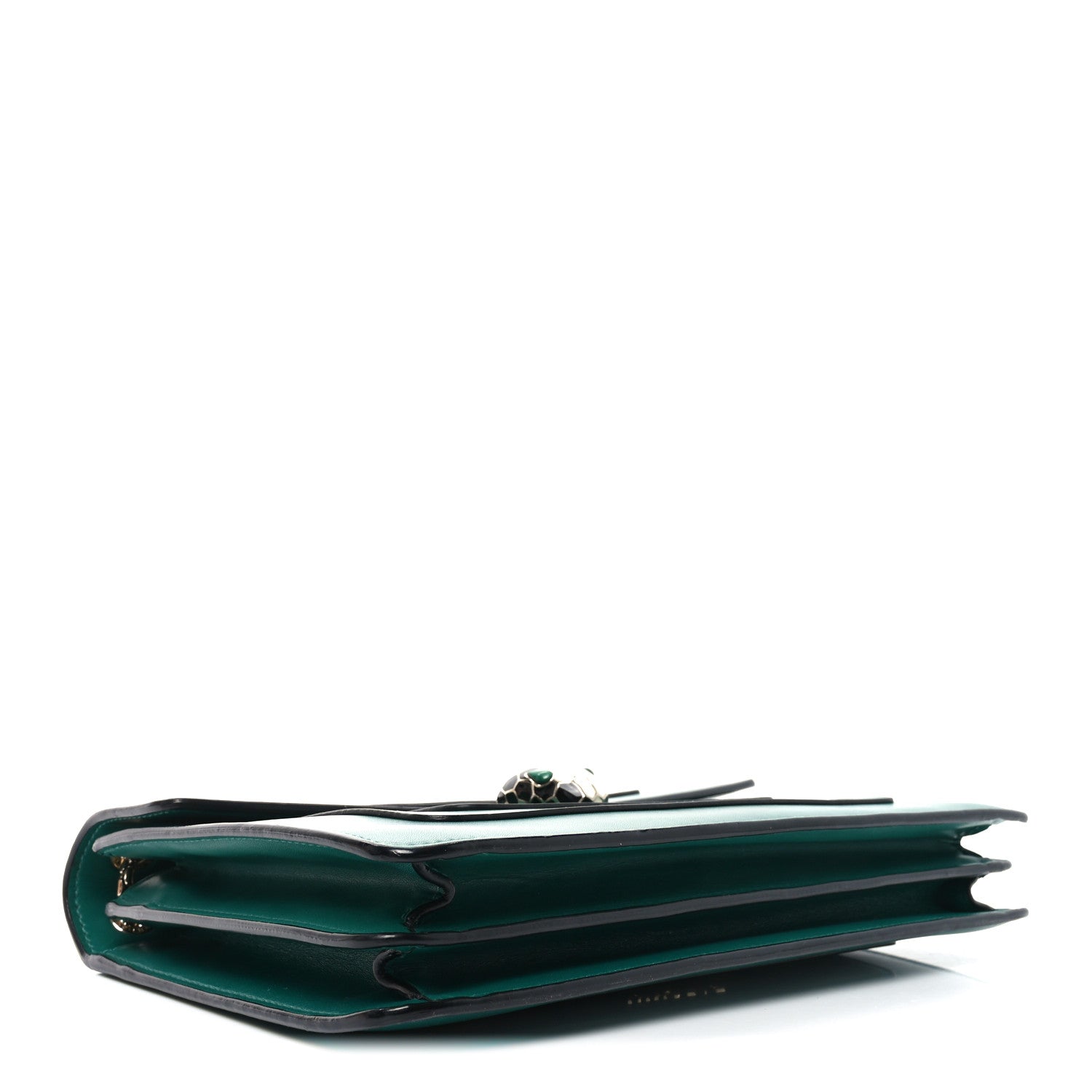 Calfskin Serpenti Forever Shoulder Bag Emerald Green