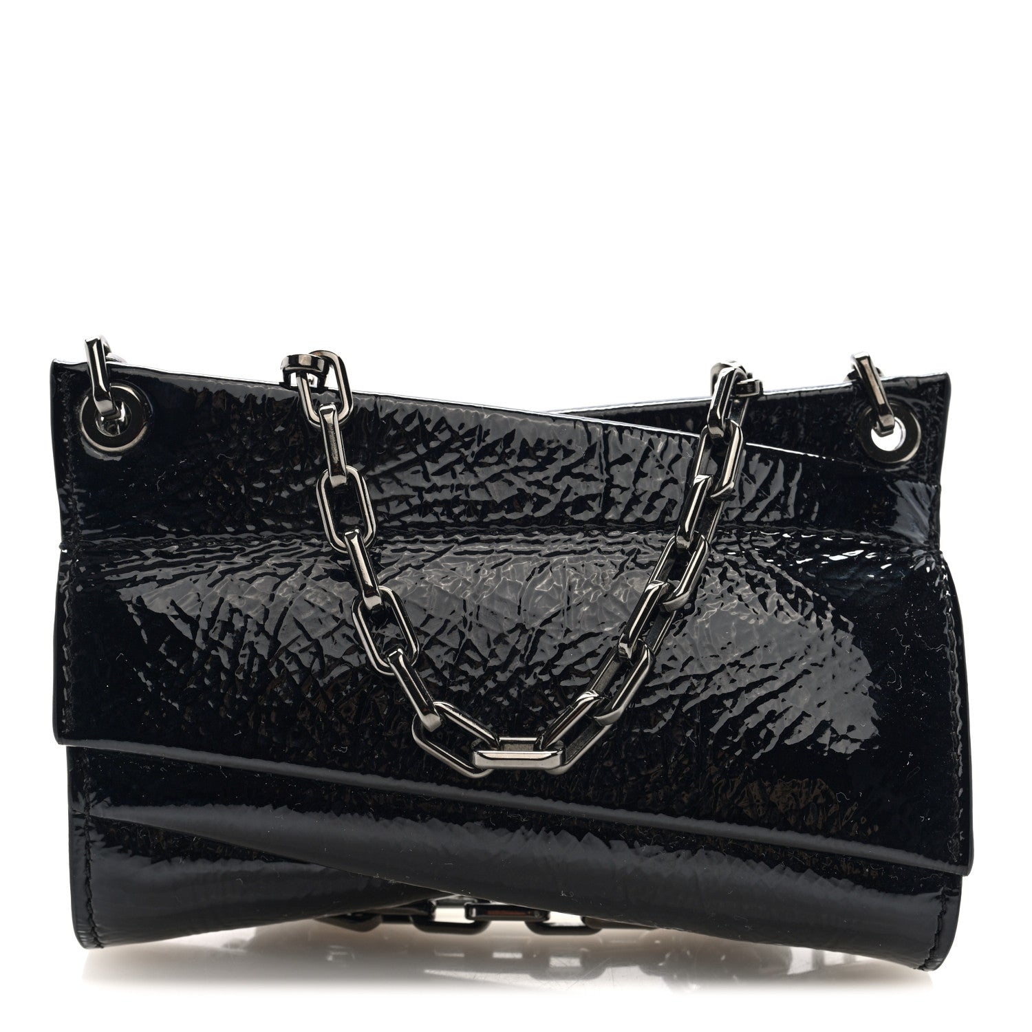Patent Vog Small Loubitwist Clutch Black