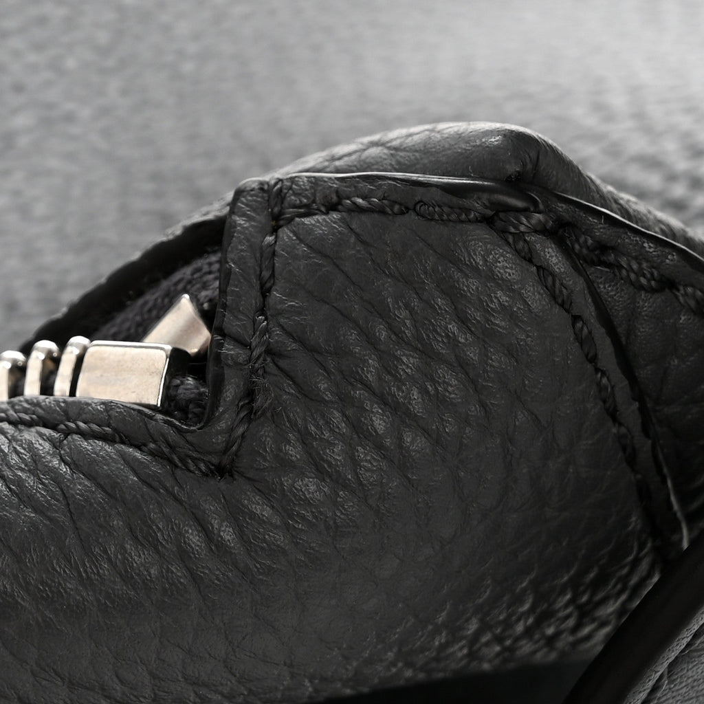 Grained Calfskin Large Puzzle Edge Bag Anthracite