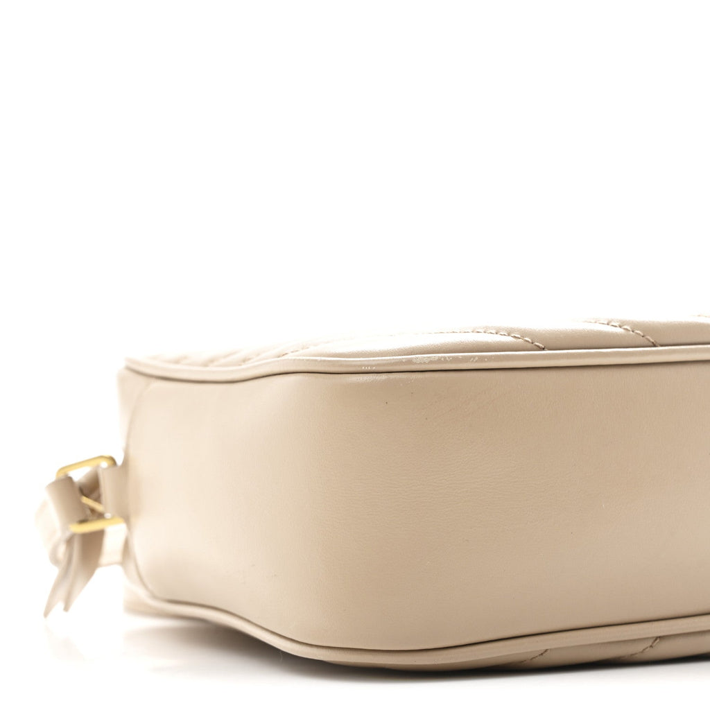 Calfskin Matelasse Monogram Lou Camera Bag Nude Powder