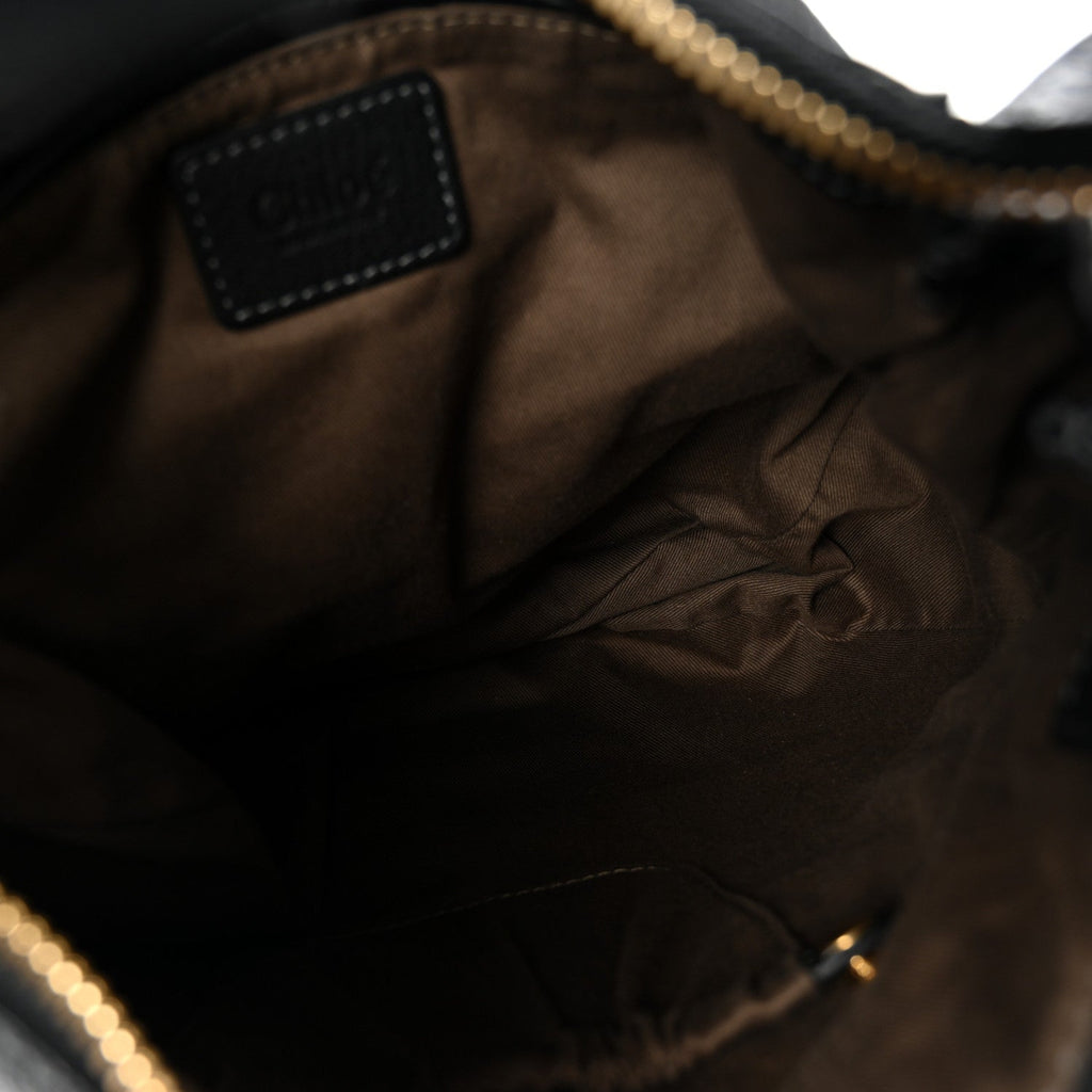 Calfskin Medium Marcie Satchel Black