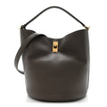 Supple Grained Calfskin Bucket 16 Bag Pebble