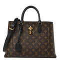Monogram Flower Tote Black