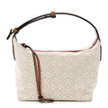 Jacquard Anagram Calfskin Small Cubi Bag Ecru Tan