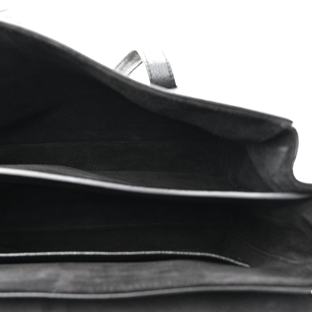 Supple Grained Calfskin Medium Soft 16 Bag Black