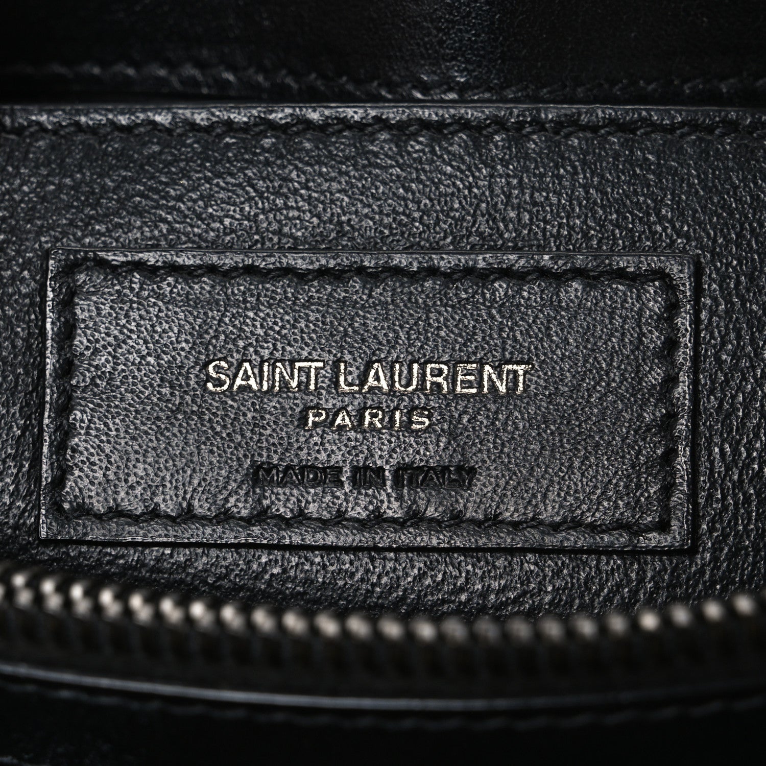 Calfskin Y Quilted Monogram Monochrome Small Loulou Chain Satchel Black