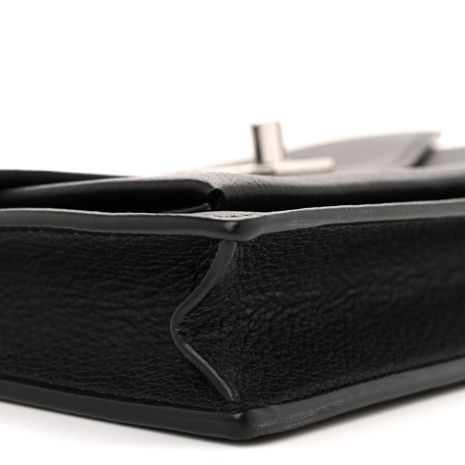 Soft Calfskin My Lockme Chain Pochette Black