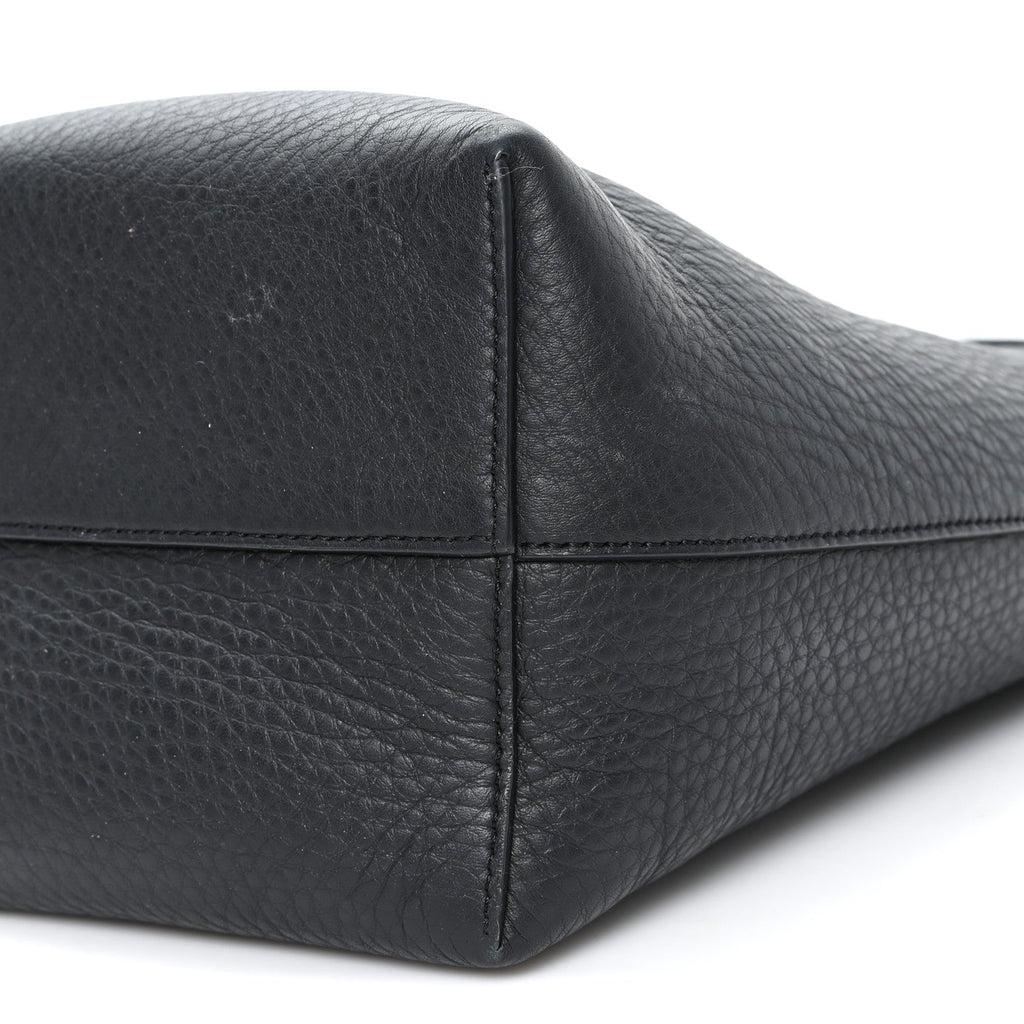 Grained Calfskin Small N/S Park Tote Black