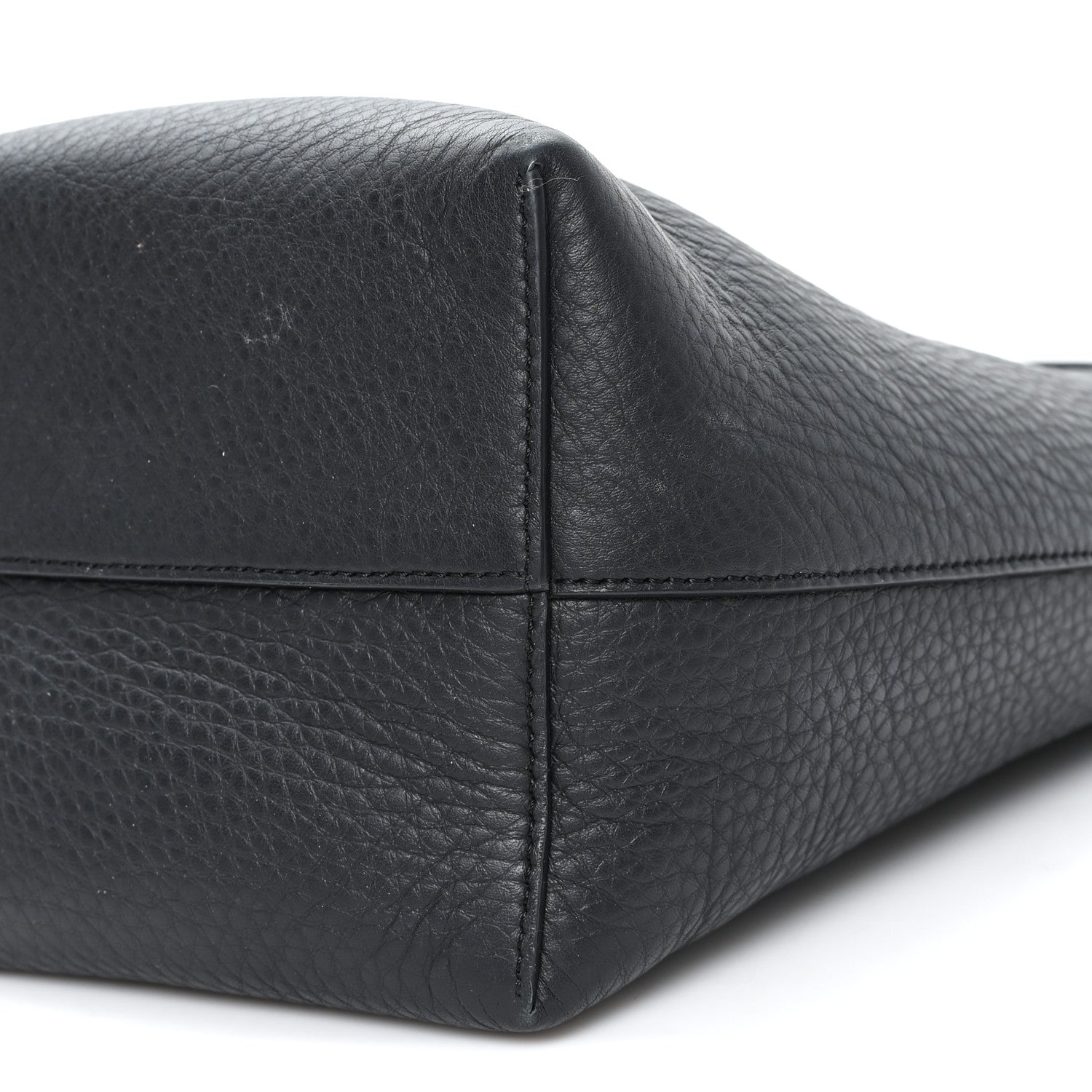 Grained Calfskin Small N/S Park Tote Black