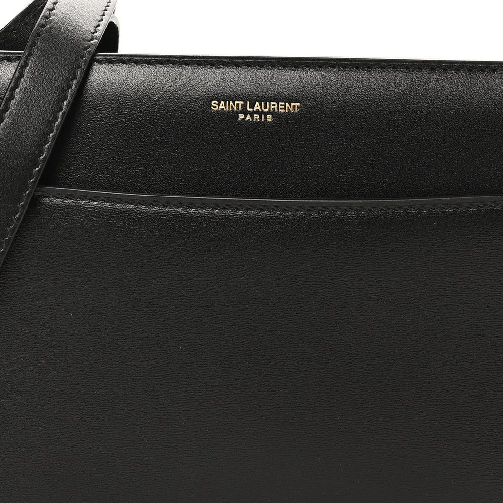 Calfskin Reverse Satchel Black