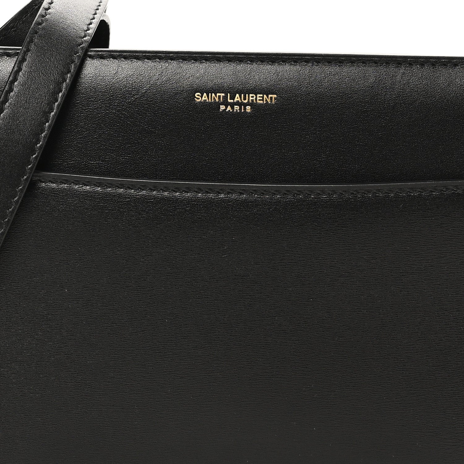 Calfskin Reverse Satchel Black