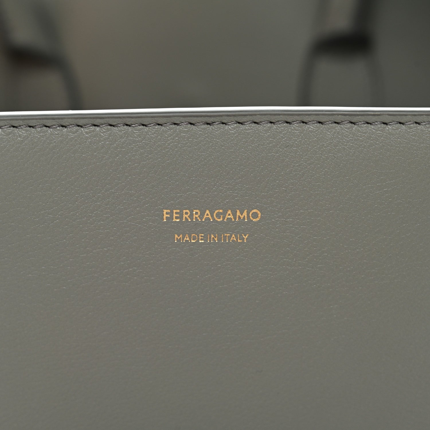 Calfskin Small Hug Bag Ash Grey