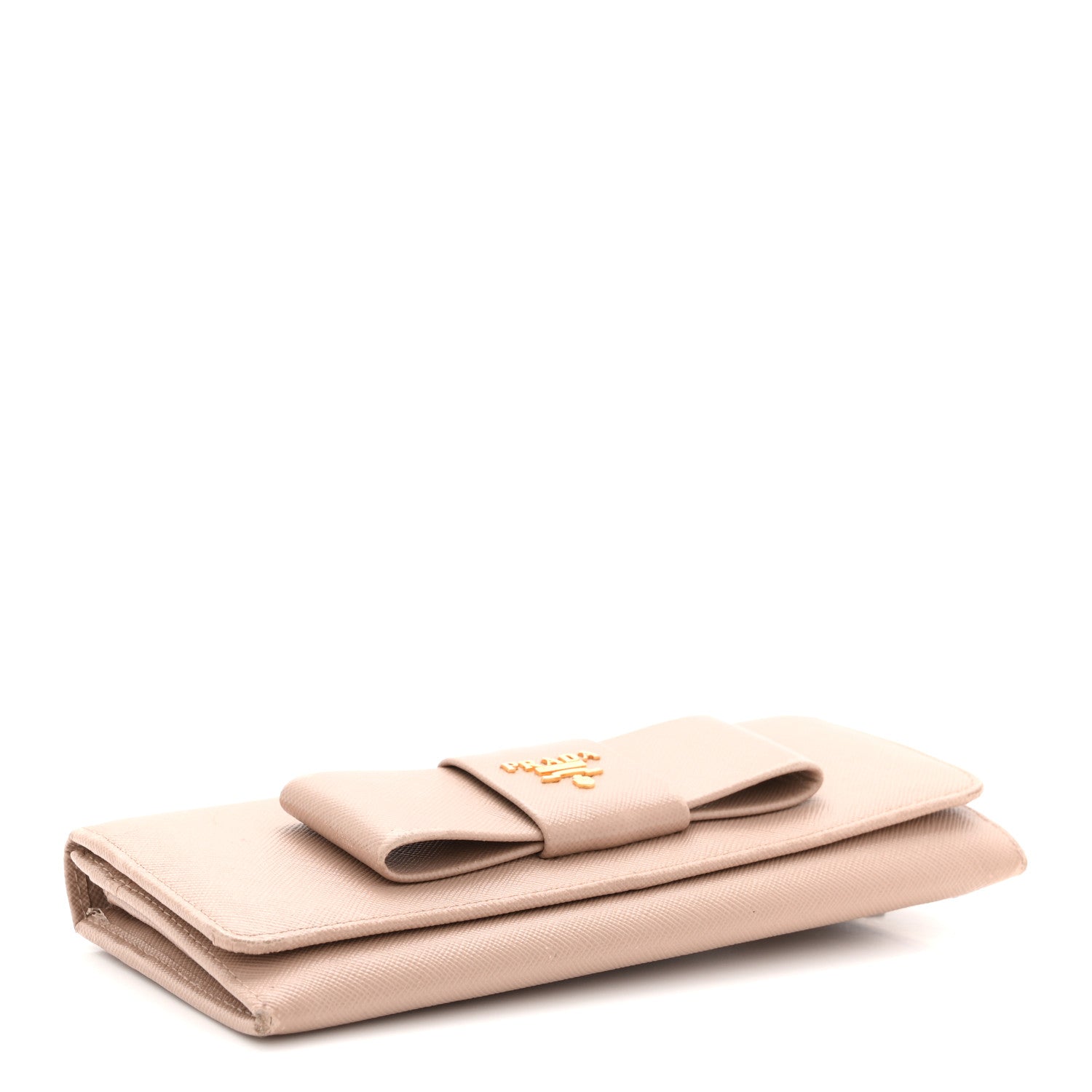 Saffiano Fiocco Bow Continental Wallet Cammeo