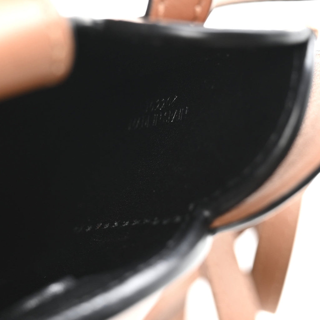 Calfskin Elephant Pouch Crossbody Bag Tan