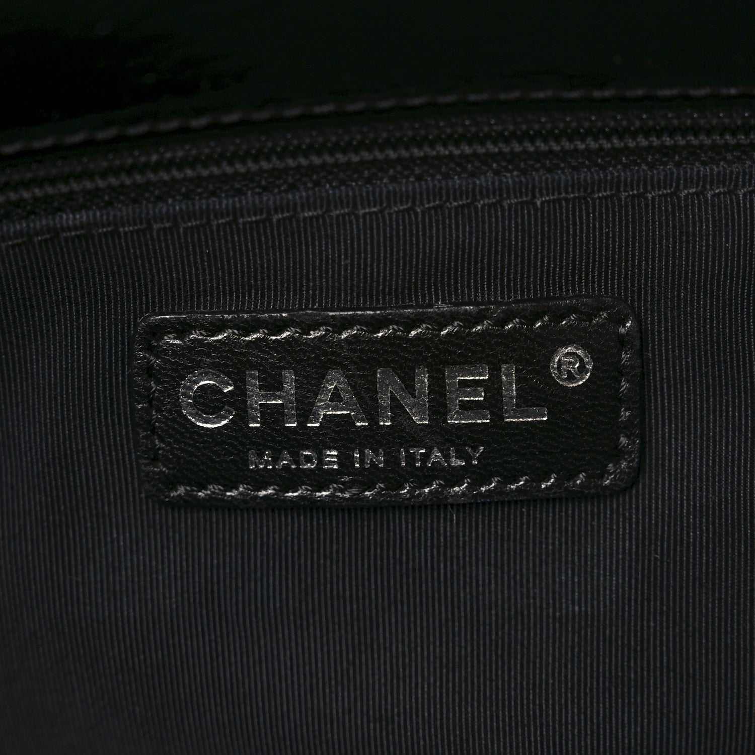 Patent Quilted Grand Shopping Tote GST Black