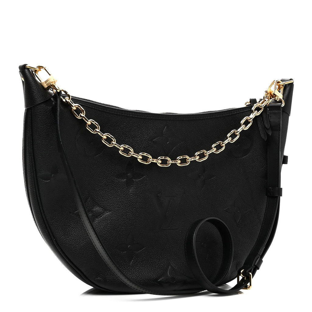 Empreinte Monogram Giant Loop Hobo Black