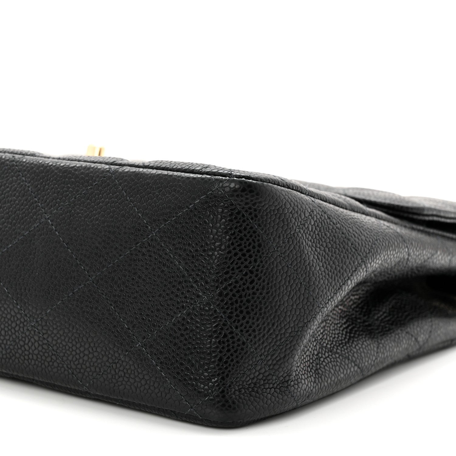 Caviar Jumbo Single Flap Black