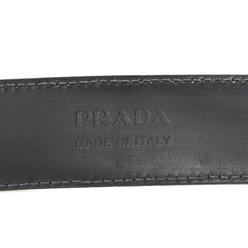 Saffiano Triangle Belt 100 40 Black