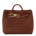 Nappa Intrecciato Small Andiamo Shoulder Bag Sapele