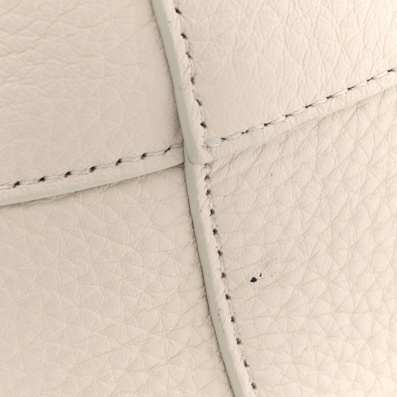 Grained Calfskin Medium N/S Park Tote Ivory