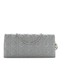 Lambskin Cannage Lady Dior Convertible Clutch Grey