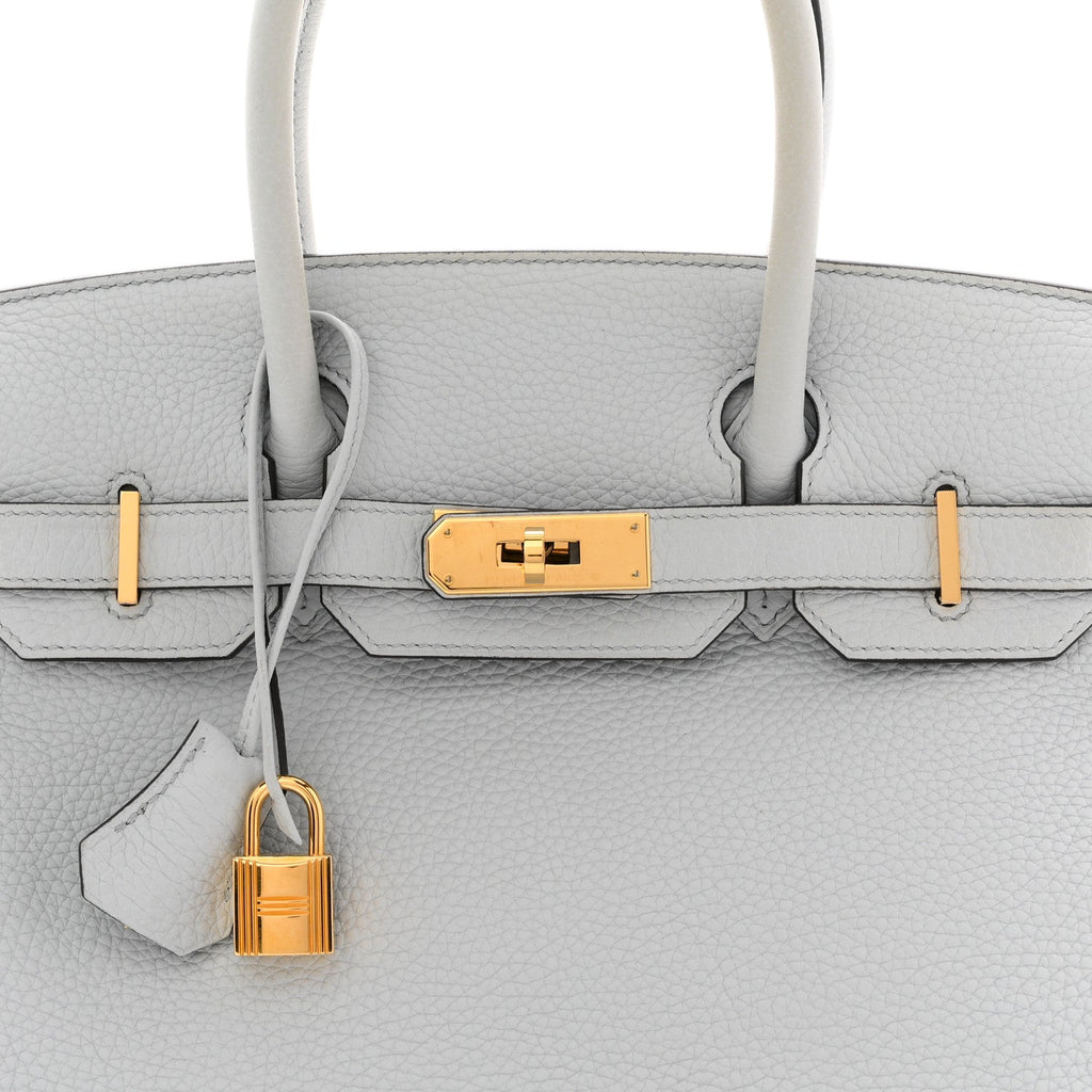 Togo Birkin 30 Bleu Pale