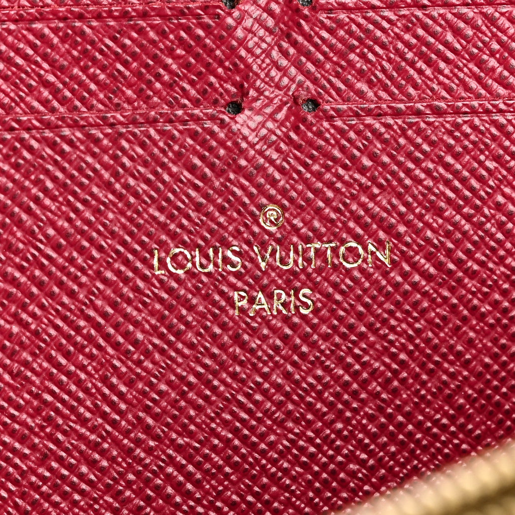 Monogram Clemence Wallet Fuchsia