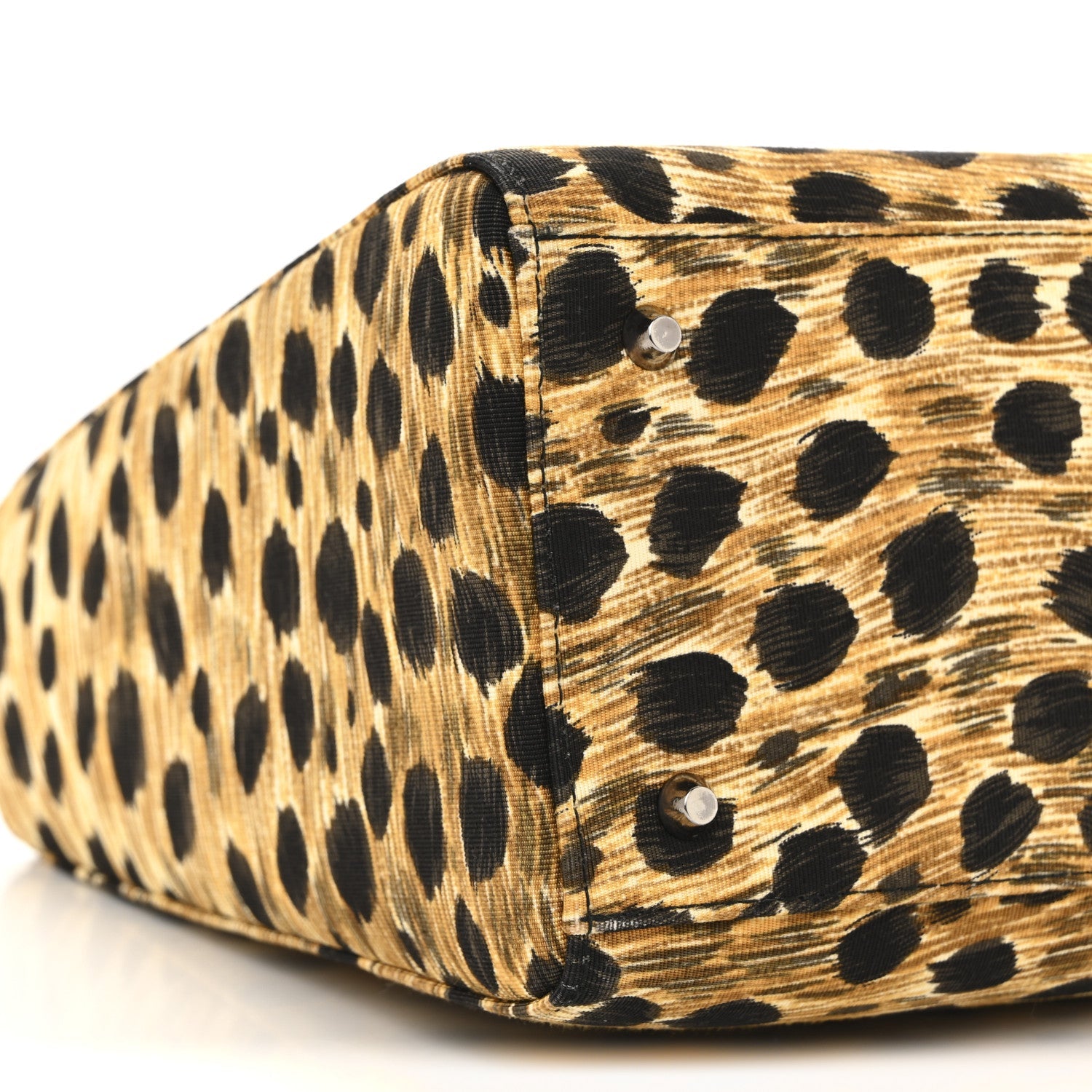 Canvas Leopard Print Medium Lady Dior