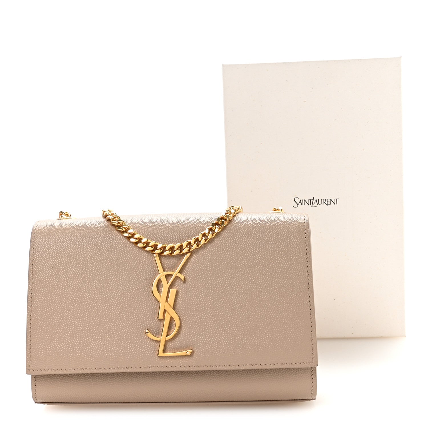 Grain De Poudre Small Monogram Kate Satchel Nude Powder