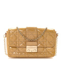 Patent Cannage Miss Dior Promenade Pouch Yellow