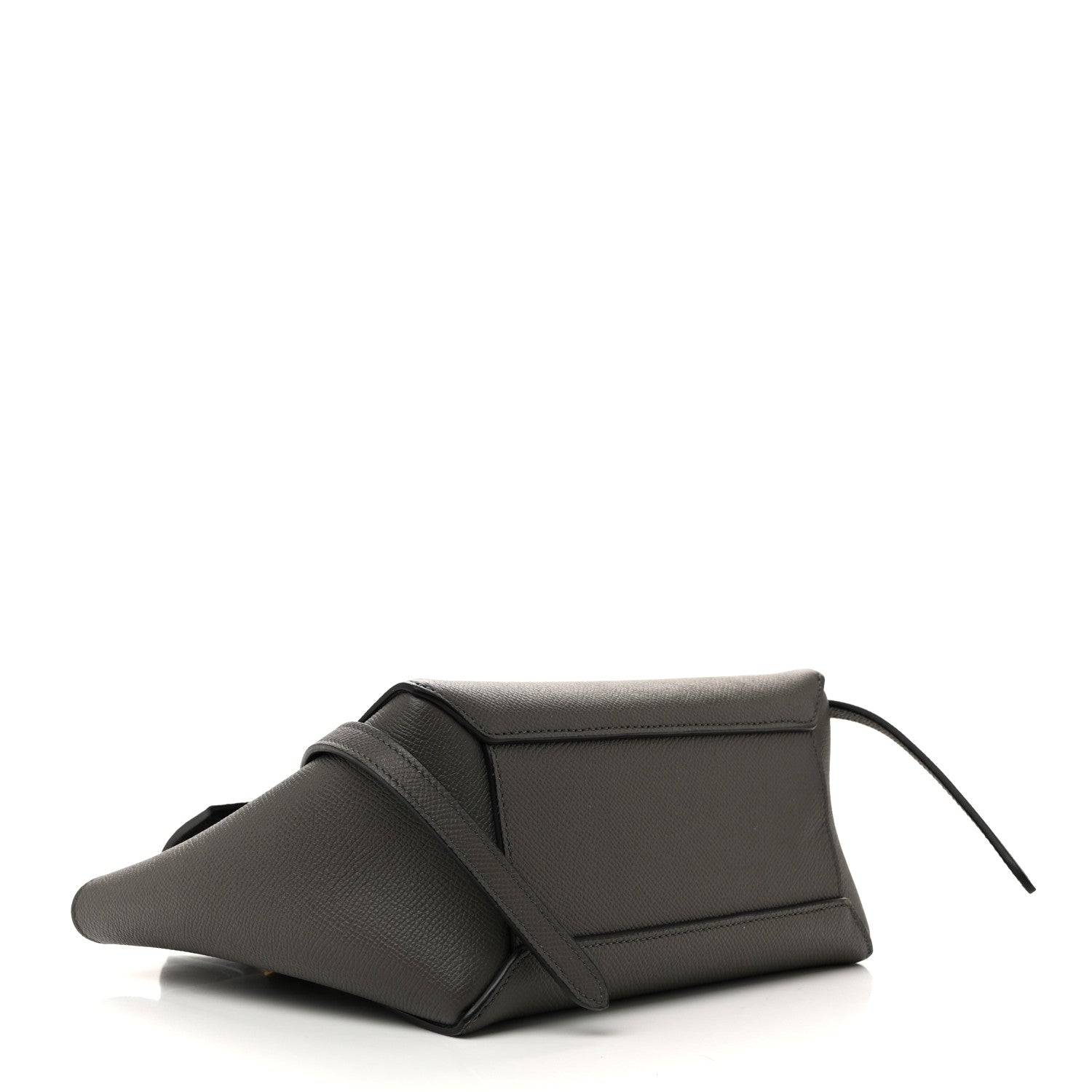 Grained Calfskin Nano Belt Bag Grey