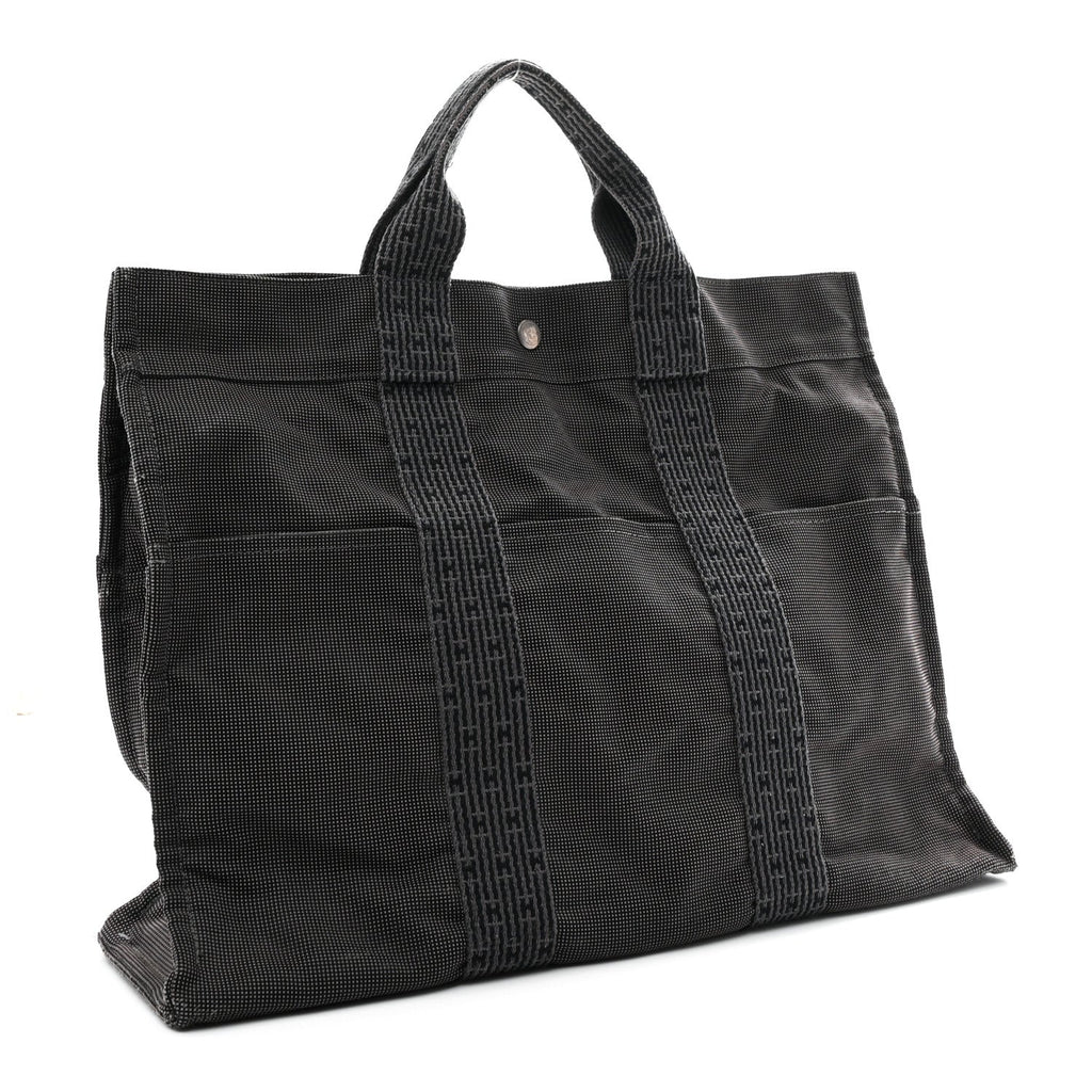 Canvas Herline MM Tote Grey