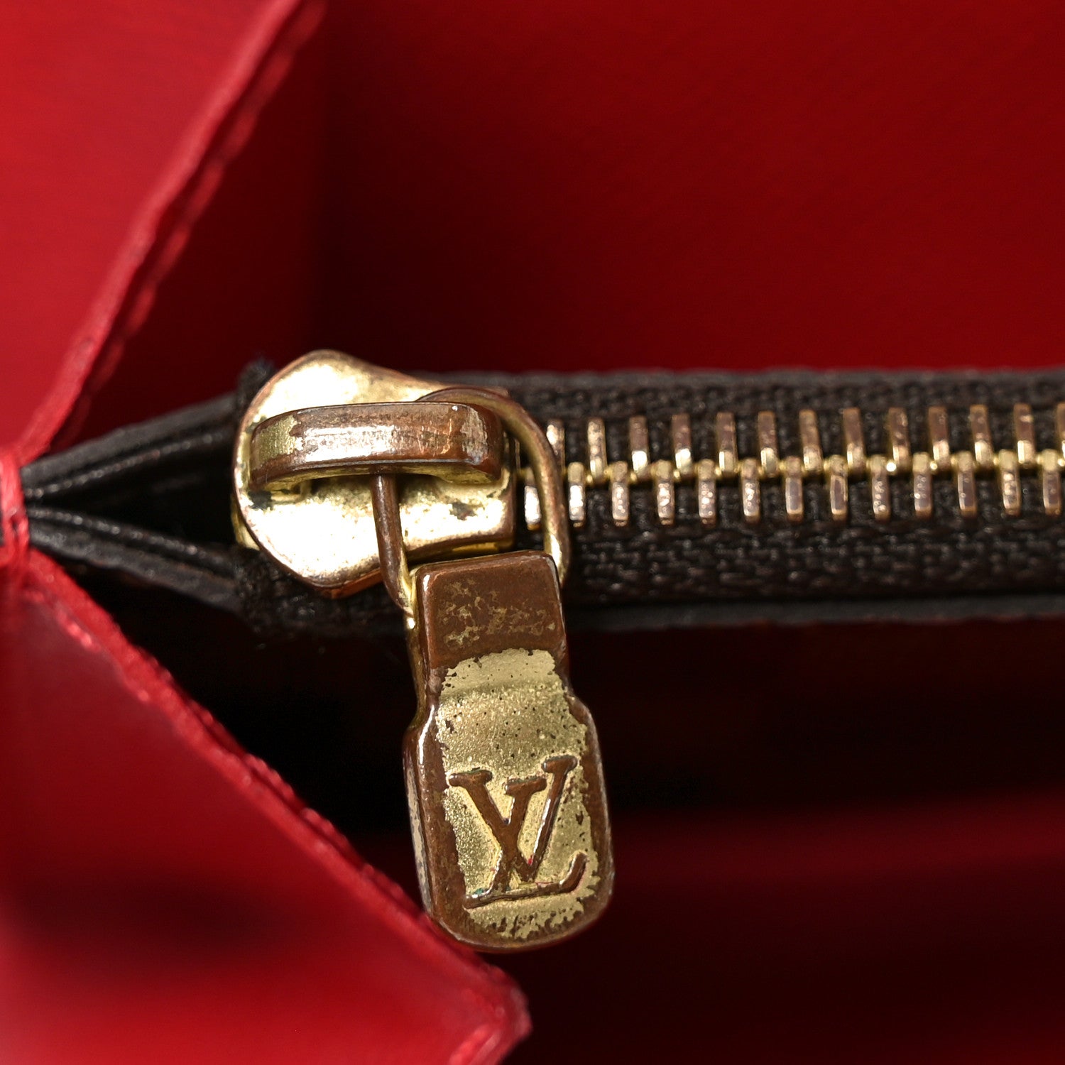 Damier Ebene Clemence Wallet Cherry