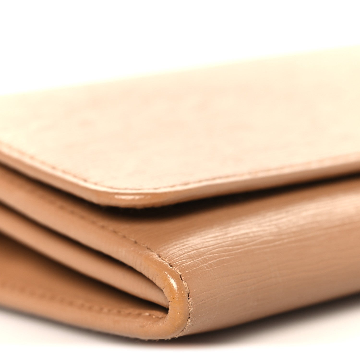 Vitello Move Metal Oro Chain Wallet Caramel