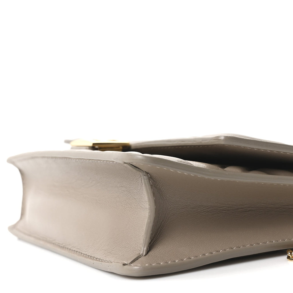 Nappa Matisse FF Embossed Wallet On Chain Baguette Grey