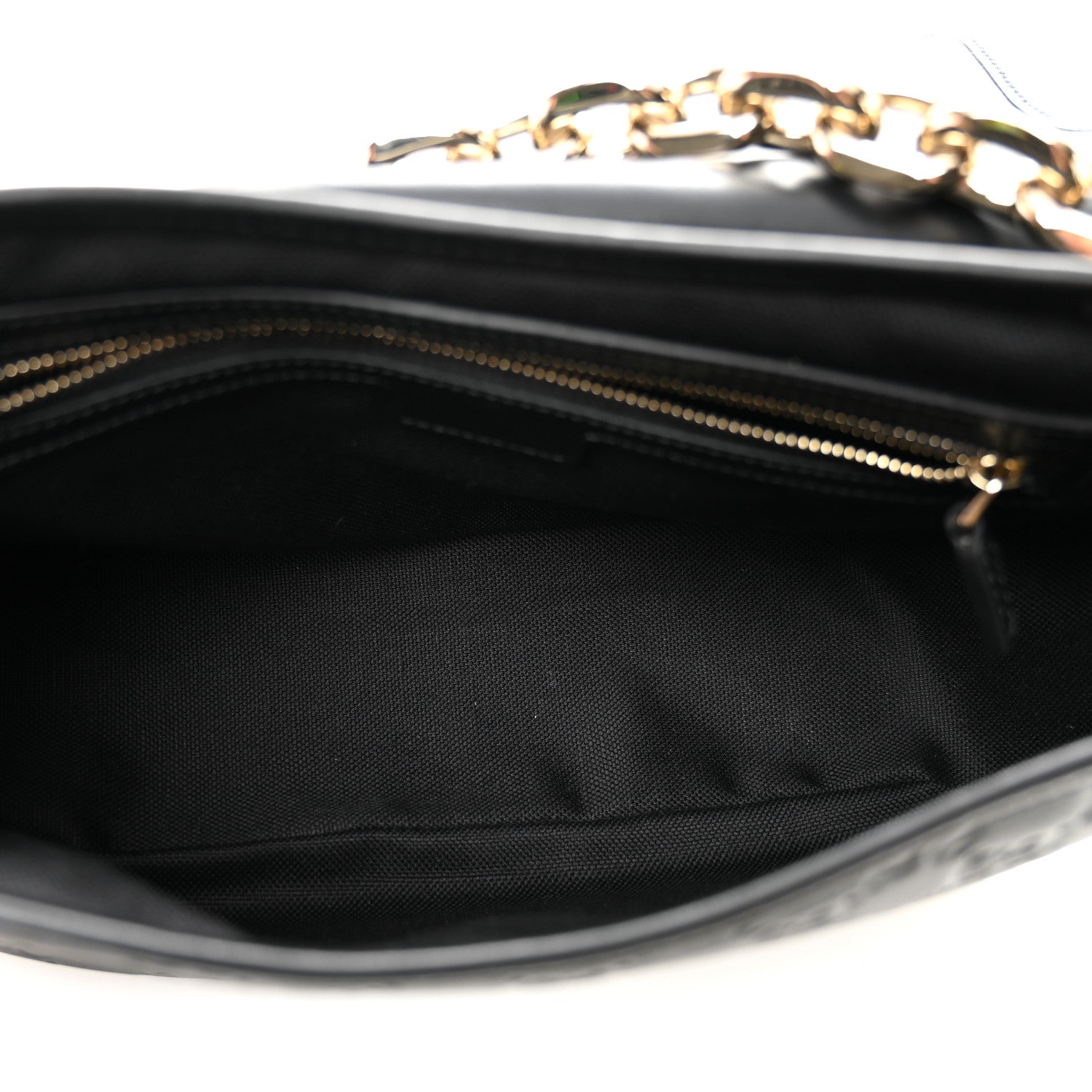 GG Calfskin Embossed Emblem Medium Arabella Bag Black Black