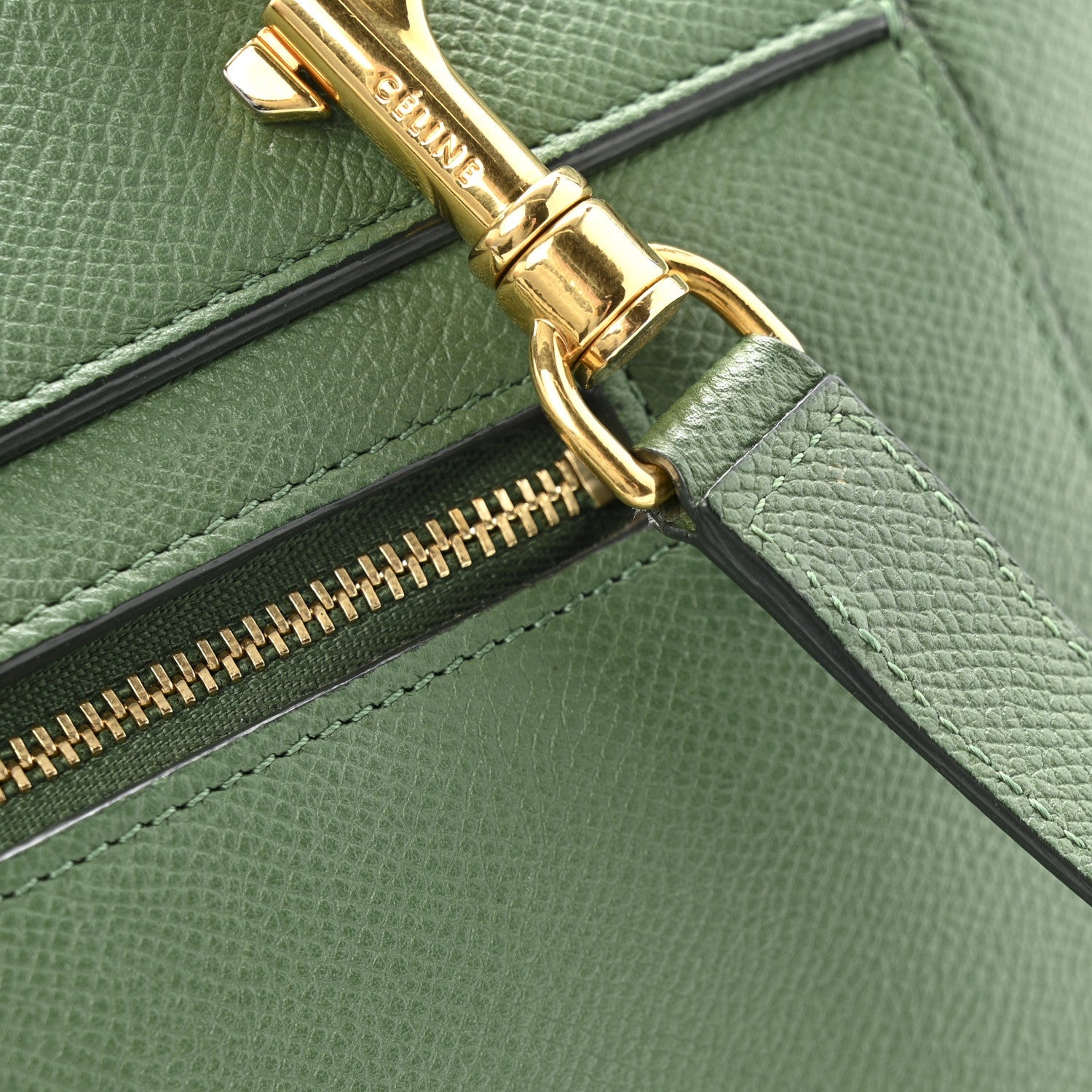 Grained Calfskin Mini Belt Bag Mint