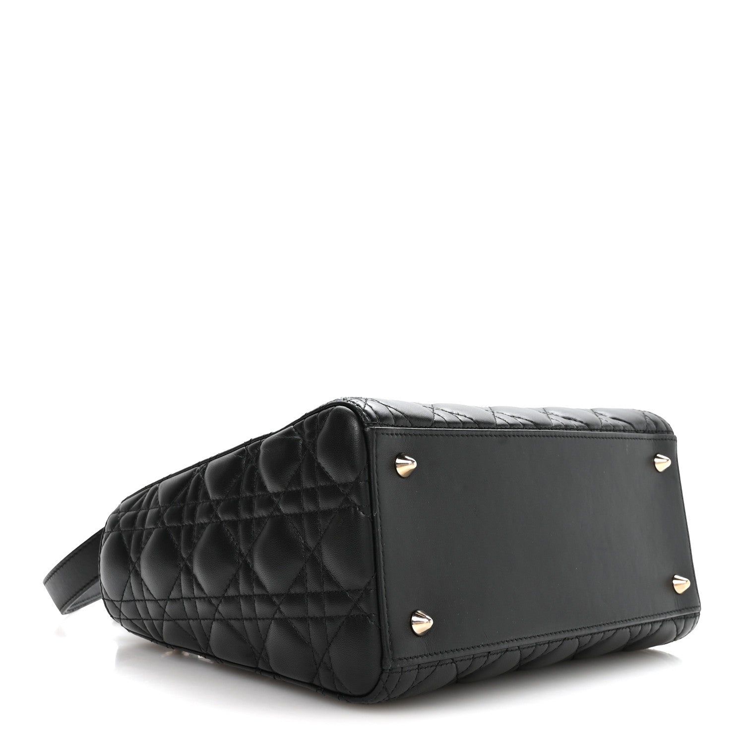 Lambskin Cannage Medium Lady Dior Black