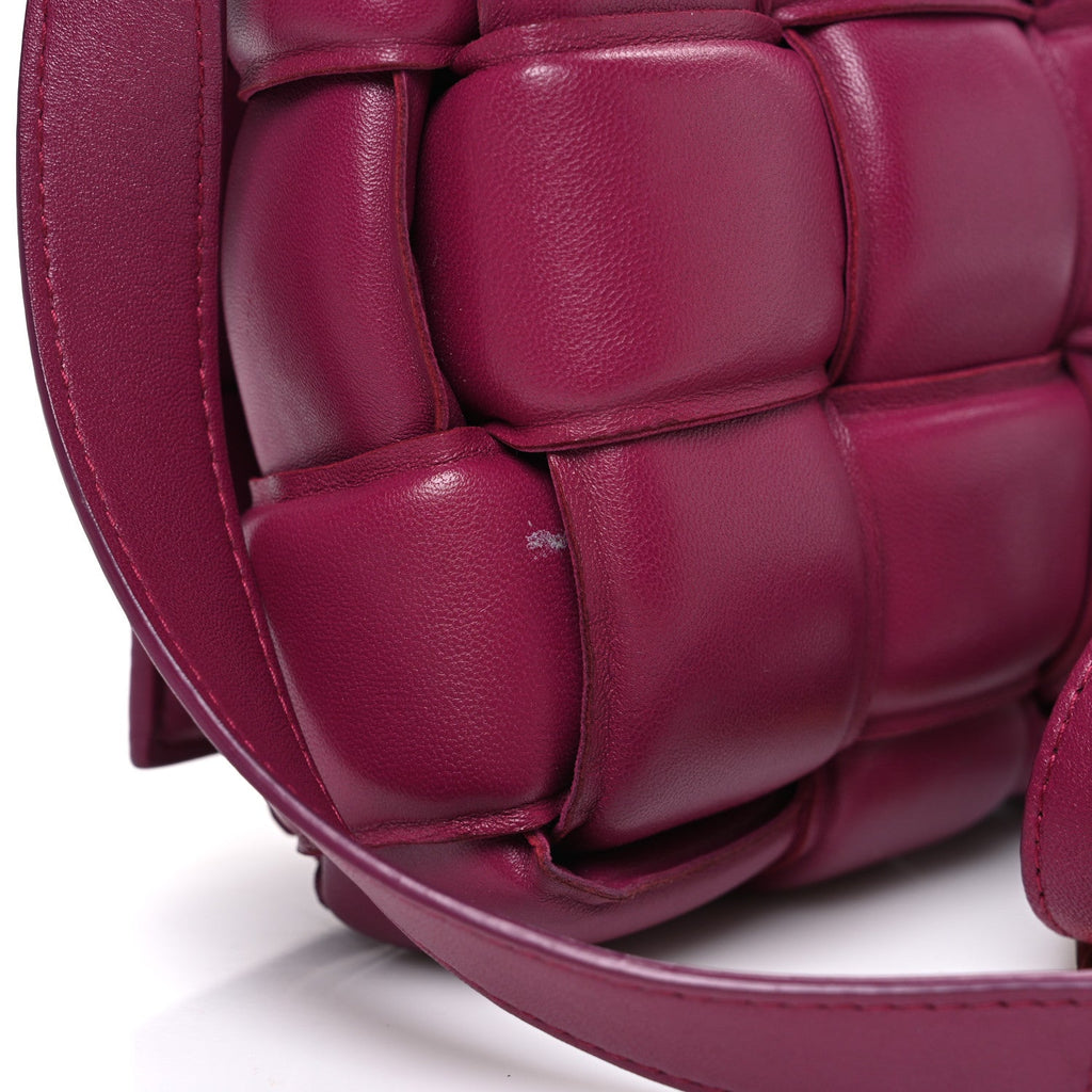 Nappa Maxi Intreccio Padded Cassette Crossbody Bag Cinnabar