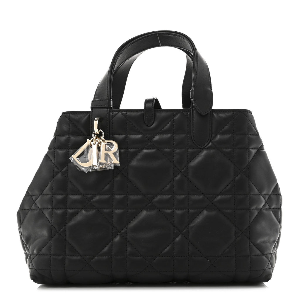 Calfskin Macrocannage Medium Toujours Black