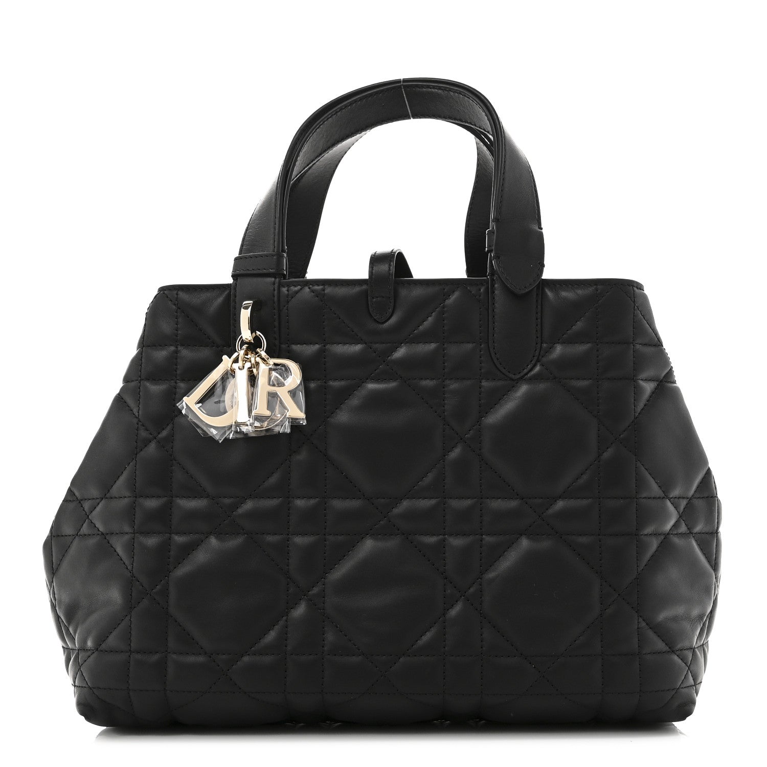 Calfskin Macrocannage Medium Toujours Black