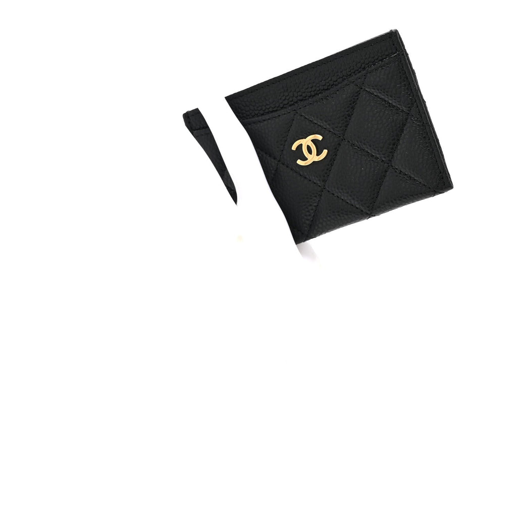 Caviar Quilted  Holder Black