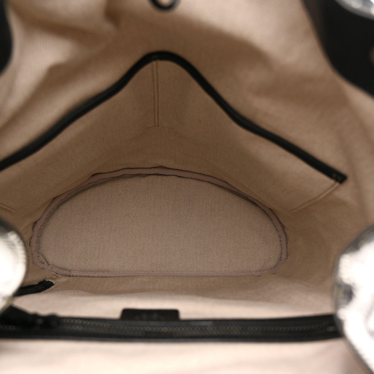 Canvas Nappa Cubic Monogram Medium Brandenburg Backpack Black White