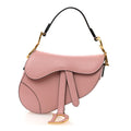 Smooth Calfskin Mini Saddle Bag Antique Pink