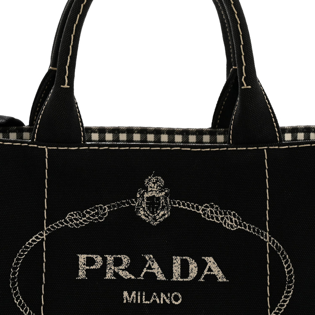 Canapa Small Logo Tote Black Talco