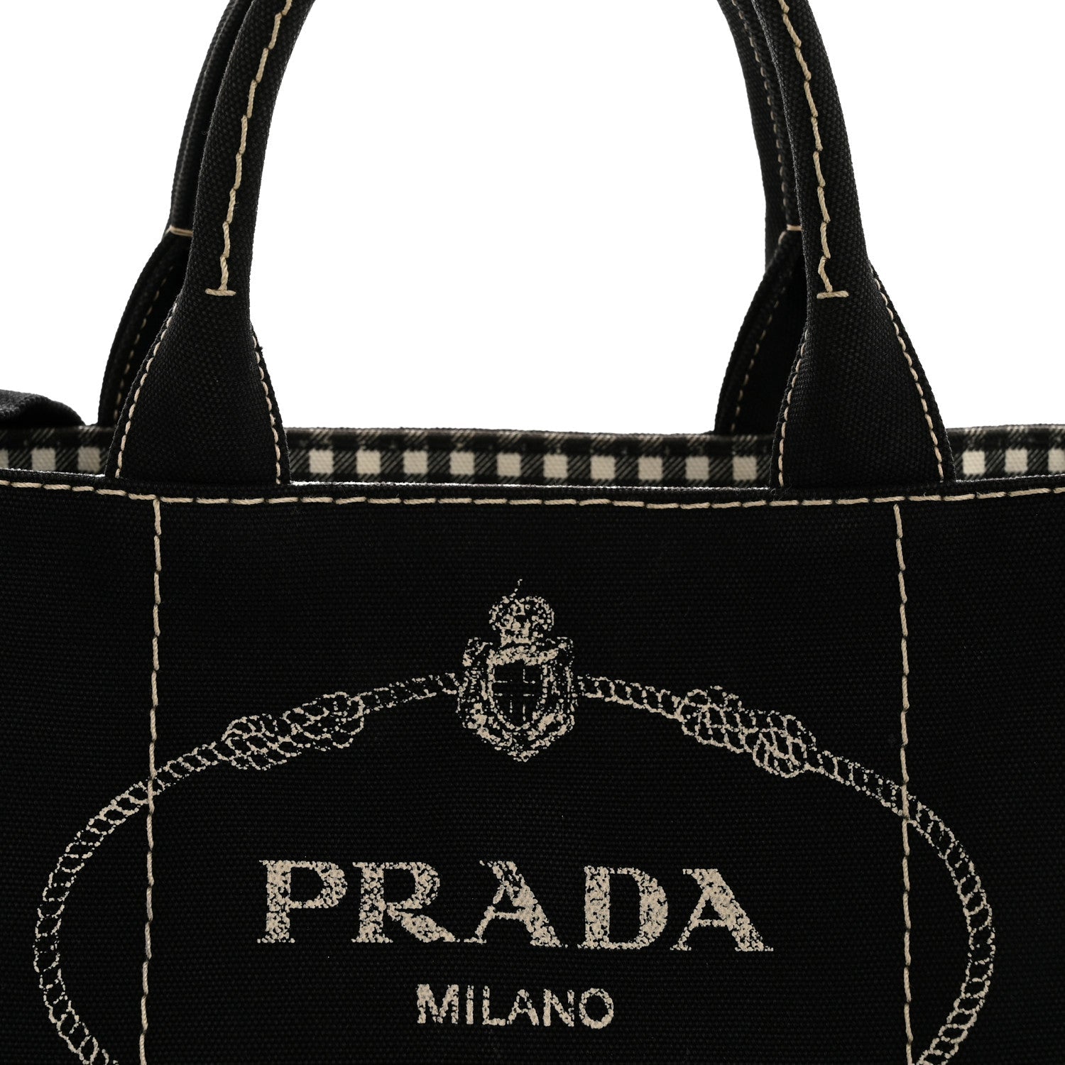 Canapa Small Logo Tote Black Talco