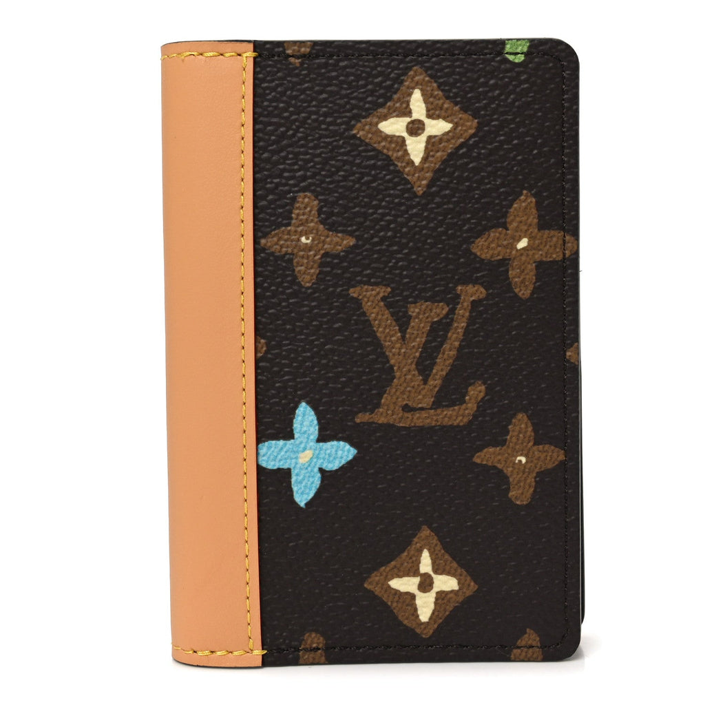 Monogram Craggy Pocket Organizer Chocolate