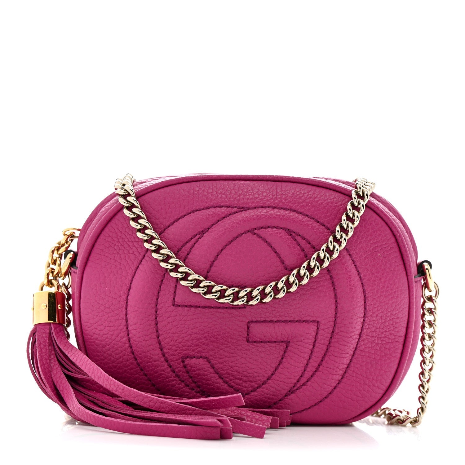 Cellarius Calfskin Mini Soho Chain Bag Bright Bouganville