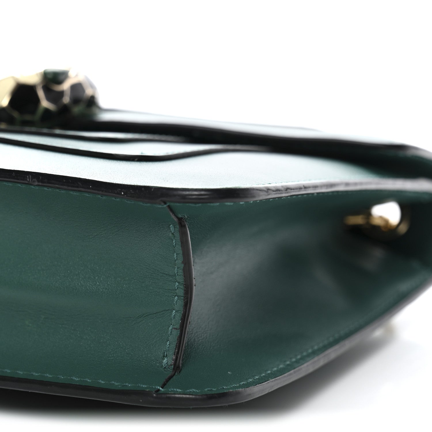 Calfskin Small Serpenti Forever Snake Strap Crossbody Bag Emerald Green