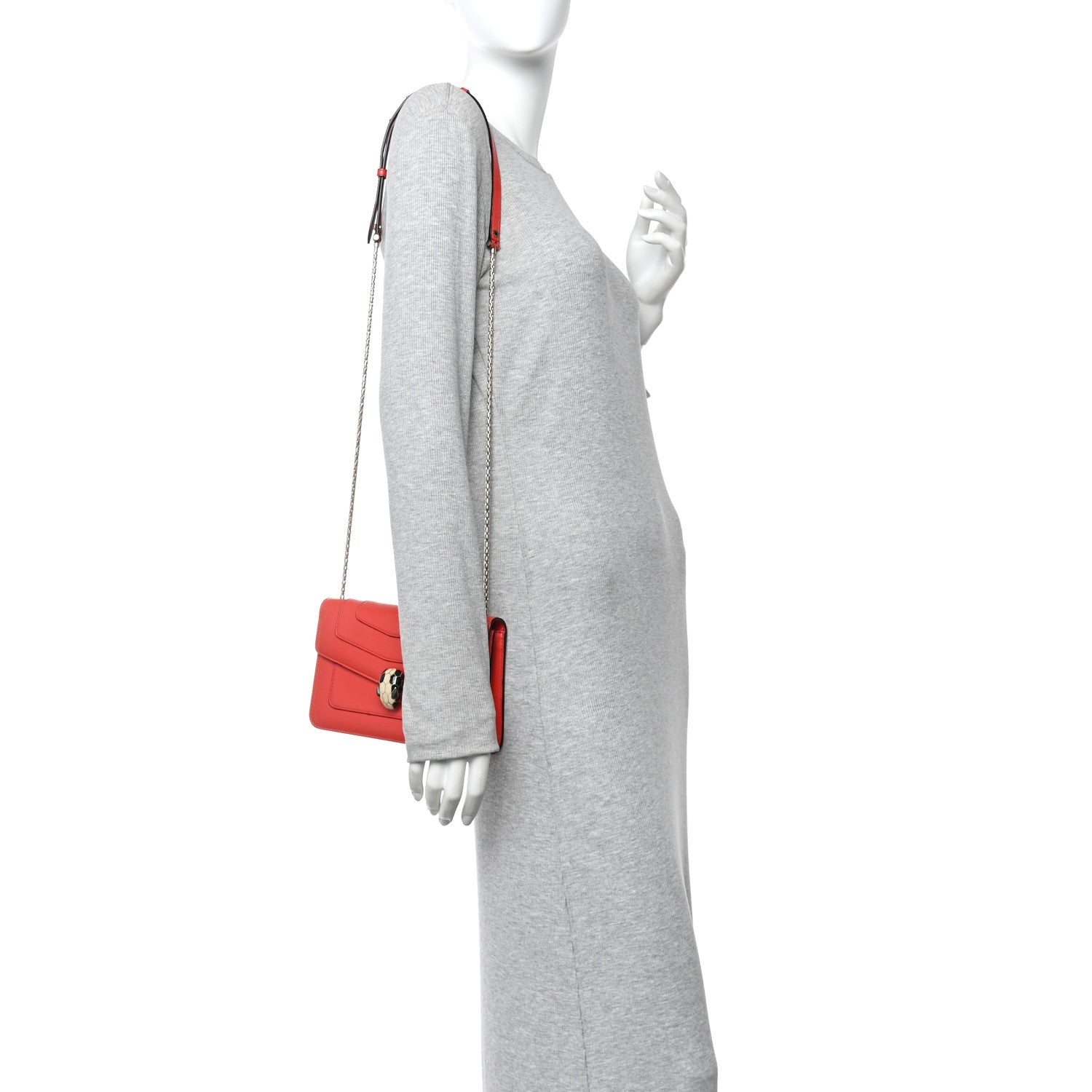 Calfskin Serpenti Forever Crossbody Bag Red